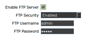 Enable the FTP server