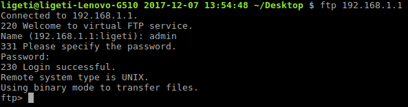 Access the FTP server